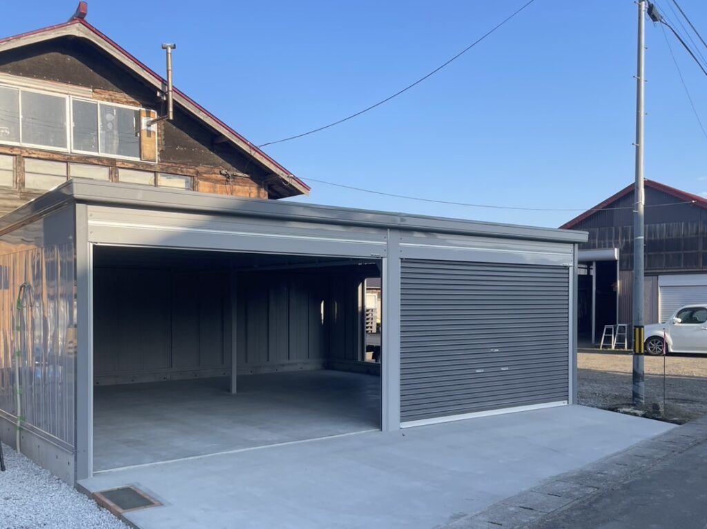完成したガレージの画像